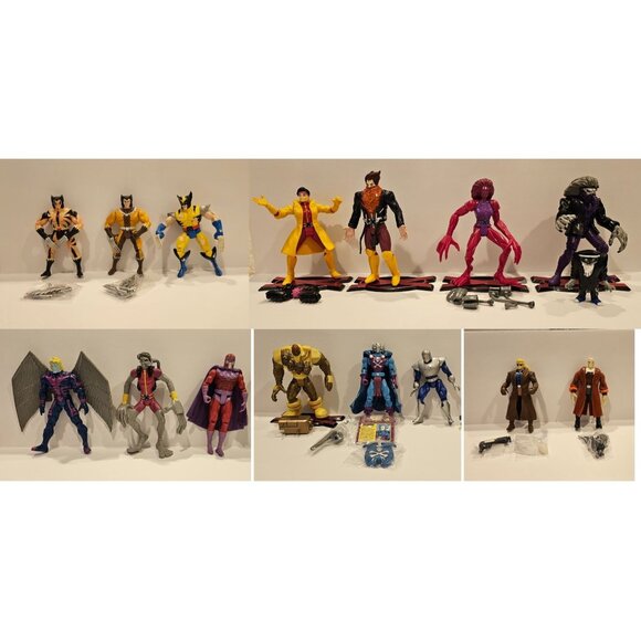 Lot of 15 1995 5" Toy‎ Biz Action Figure X-Men + Marvel Loose Figures - Picture 1 of 6